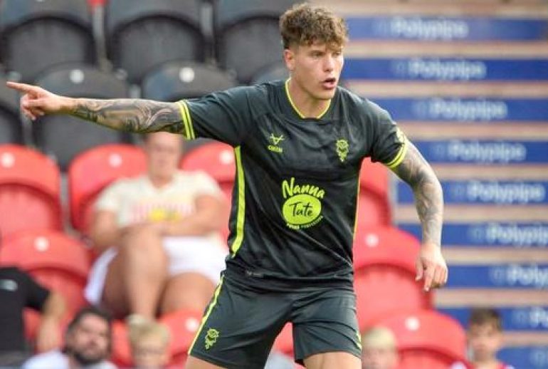 Andrei Coubis of Lincoln City during the pre-season friendly match between Doncaster Rovers and Lincoln City at Club Doncaster Sports Village, Doncaster.

Picture: Andrew Vaughan for Lincoln City FC
Date: August 1, 2026