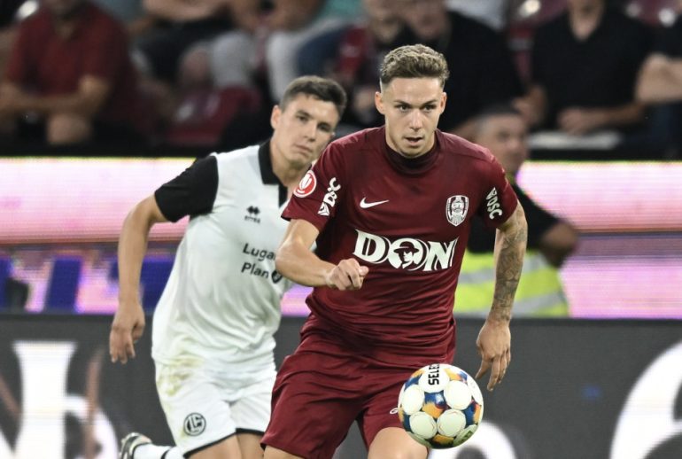 Louis Munteanu CFR Cluj vs Lugano