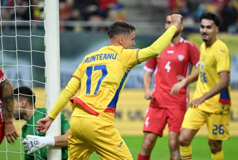 Louis Munteanu Romania vs Moldova 2-1