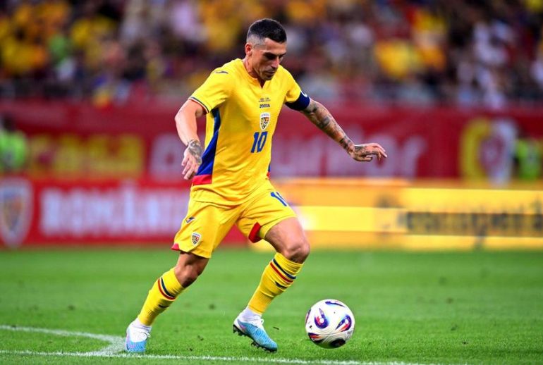 Romania v Canada - International Friendly, Länderspiel, Nationalmannschaft Nicolae Stanciu of Romania is in action during the International Friendly match between Romania and Canada at National Arena in Bucharest, Romania, on September 5, 2025. Bucharest Romania PUBLICATIONxNOTxINxFRA Copyright: xAlexxNicodimx originalFilename:nicodim-romaniav250905_npbvu.jpg