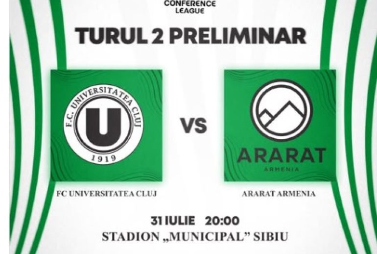 Turul 2 preliminar U Cluj Ararat Armenia