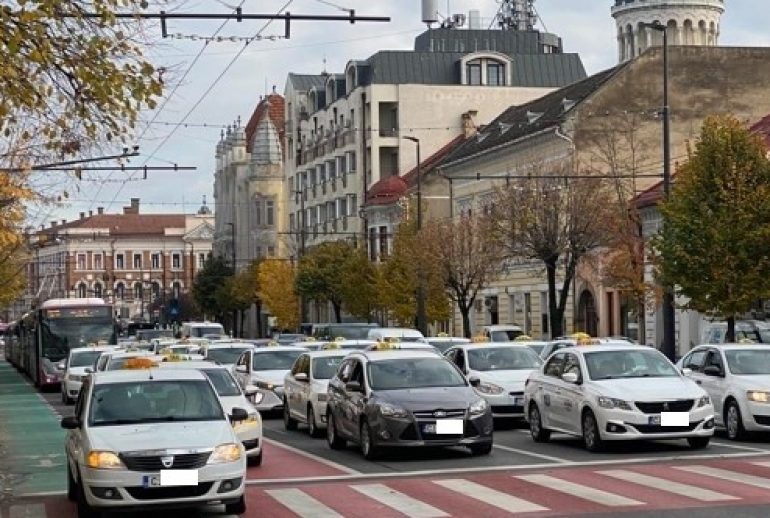 protest taxi