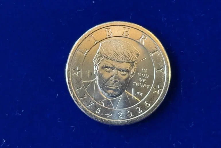 Târgul de Numismatică Cluj: moneda Trump, 30 de lei bucata
